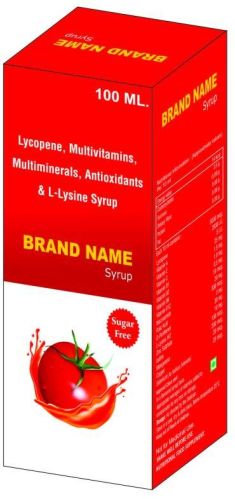 Liquid Lycopene Multivitamin Multimineral Syrup, For Hospital, Clinic, Packaging Type : Plastic Bottle