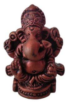 Constructo Terracotta Ganesha Statue, Size : 3 Inch