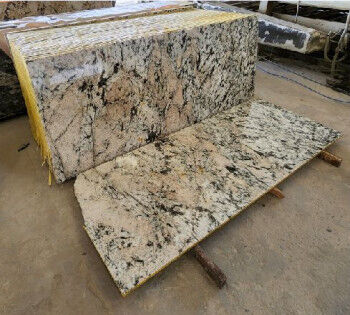 Polished Rose White ALASKA GRANITE, For Vanity Tops, Steps, Staircases, Kitchen Countertops, Flooring