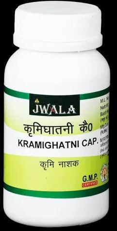 Kramighatni Ayurvedic Capsule, Packaging Type : Jar
