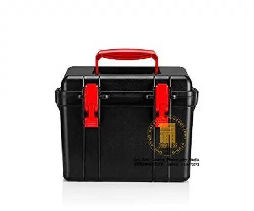 Rectangular Plastic Dry Storage Box, Color : Black Red