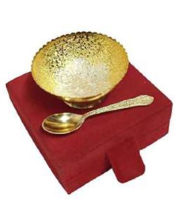 AS-1001 Single Bowl With Spoon, For Gift Purpose, Hotel, Restaurant, Home, Bowl Size : 3.5 Inch