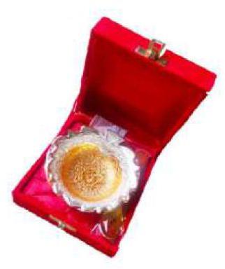 AS-1009 Single Bowl With Spoon, For Gift Purpose, Hotel, Restaurant, Home, Bowl Size : 4 Inches