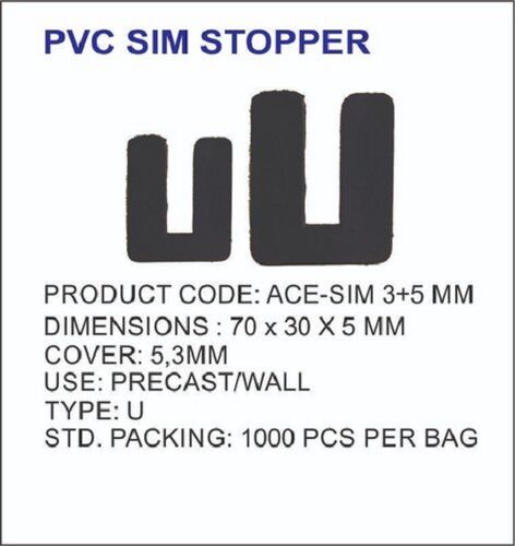 PVC Plastic Shims, Size : 70X50X5 Mm