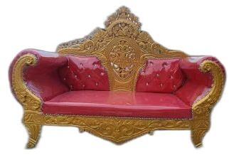 Wood Wedding Sofa, Color : Red