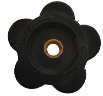 Black Brass Bakelite Panel Knobs, Shape : Star