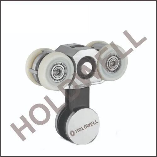 Stainless Steel Glass Sliding Door Roller, Color : Silver