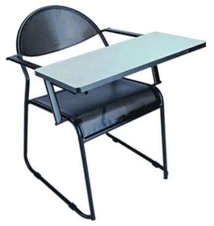 Full Writing Pad Chair, Color : Black