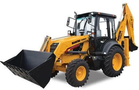 Backhoe Loader, Color : Red / Yellow