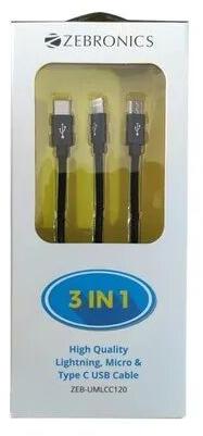 Nylon USB Data Cable, Model Number : Zeb-UMLCC120