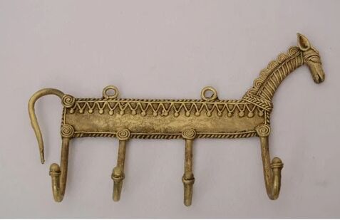 Brass Bull Key Hanger, Color : Golden