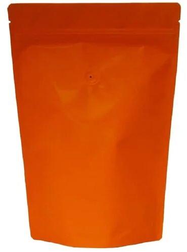 Plain Plastic Laminated Packaging Pouch, Color : Orange