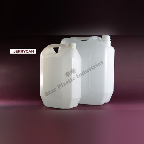 Plain Plastic Jerry Can, Color : White