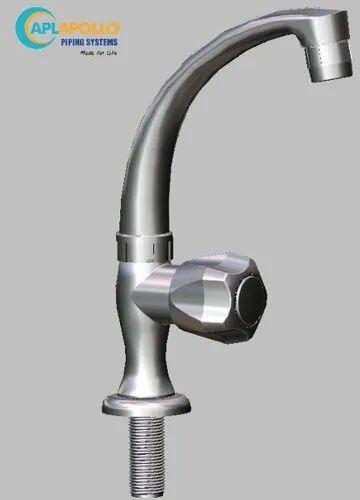 Polymer Long Neck Pillar Cock, Packaging Type : Box