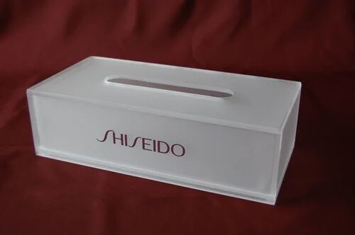 Acrylic Tissue Box, Size : 200x115x76 Mm