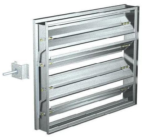 Galvanized Steel Sheet Volume Control Damper, Shape : Rectangle Round