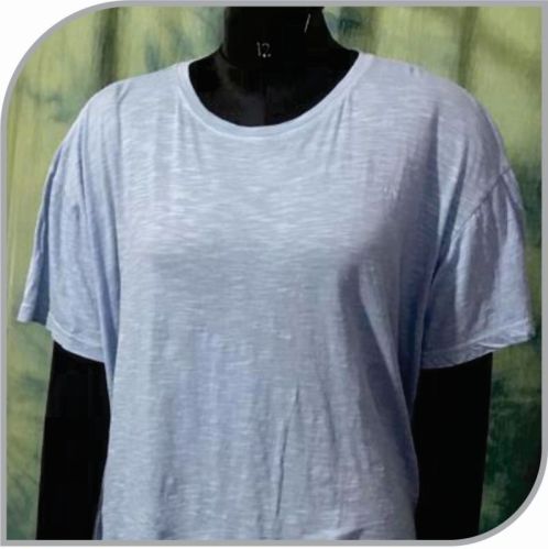 Half Sleeve Ladies Cotton Slub T Shirt, Size : M, XL