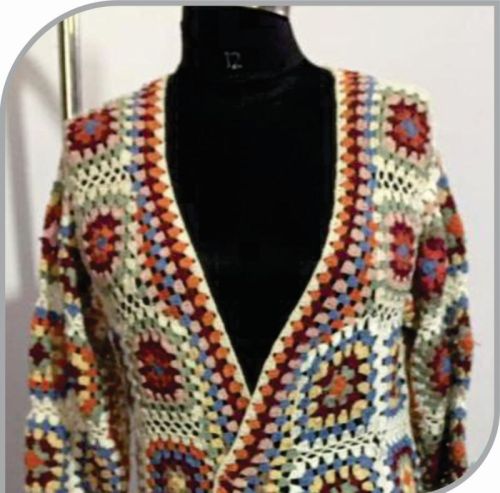 Ladies Fancy Crochet Jacket, Size : M, XL