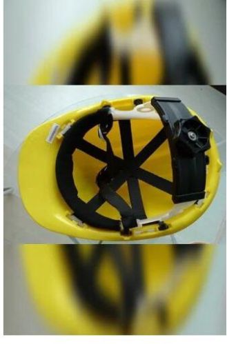 Akkart ABS Ratchet Safety Helmet, Color : White/ Yellow