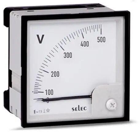 Analog Voltmeter, Dimension : 72 X 72 Mm