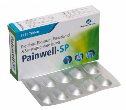 Diclofenac Potassium Paracetamol Serratiopeptidase Tablets