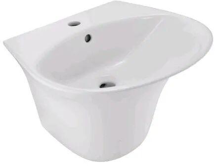 Ceramic Wash Basin, For Bathroom Fittings, Color : White