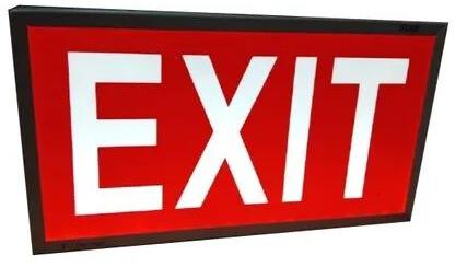 Rectangle Exit Signage, Color : Red