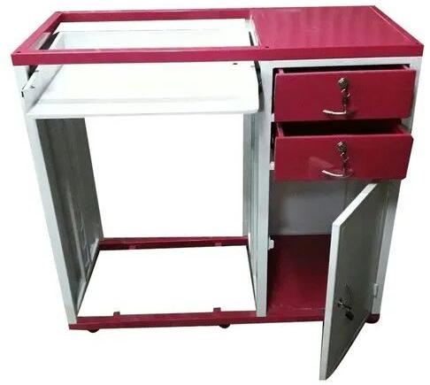 Powder Coated Mild Steel Cash Desk Counter, Color : Red White