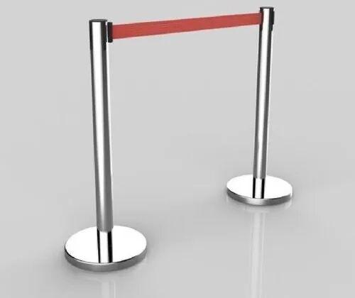 Stainless Steel Queue Stand, For Malls