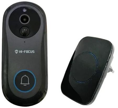 ABS Wireless Video Doorbell, Color : Black