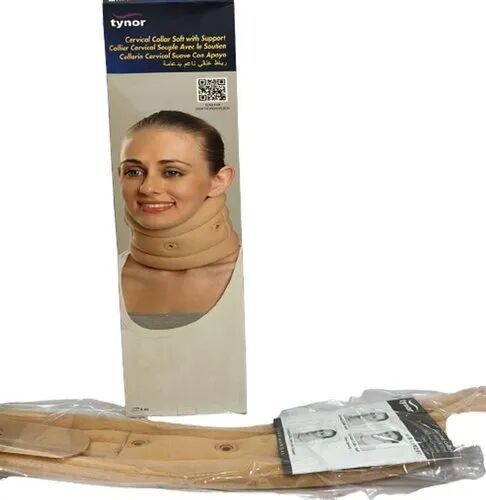 Polyethylene Foam Contoured Shape Tynor Cervical Collar, Color : Beige