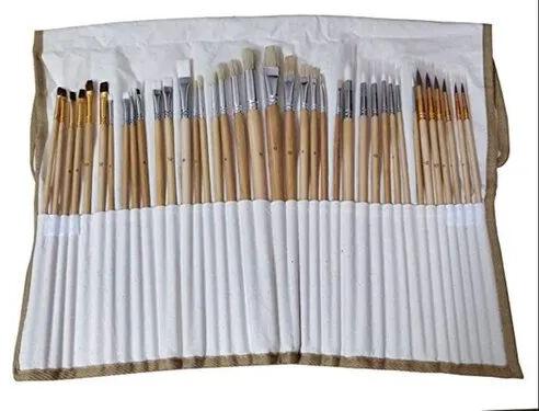 Wooden Paint Brushes, For Oil, Watercolour, Acrylic