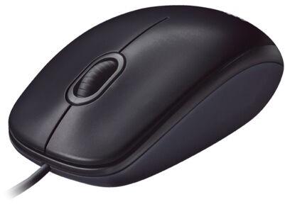 Plastic USB Computer Mouse, Color : Black