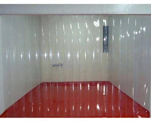 Himstrip White Transparent PVC Curtains