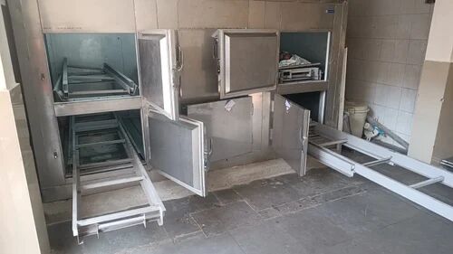 Stainless Steel Mortuary Chamber, Color : White