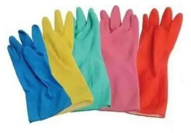 Plain Rubber Hand Gloves, Packaging Type : Packet