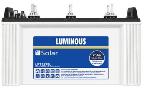 Luminous Solar Battery, For Home, Voltage : 12 V