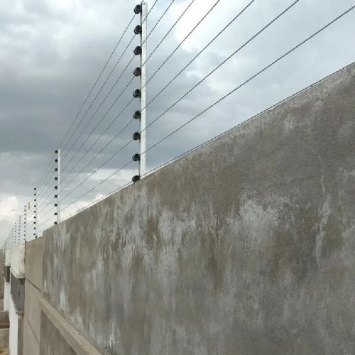 Mild Steel Commercial Solar Fencing, Color : Silver, Black