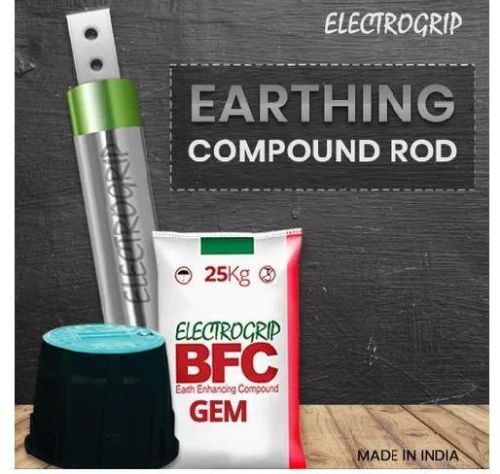 Galvanized Iron (GI) Earthing Compound Rod, Color : Silver, White, Green