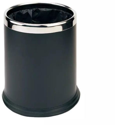 MS Double Layer Dustbin, Shape : Round