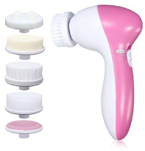 Face Massager, Color : Pink White
