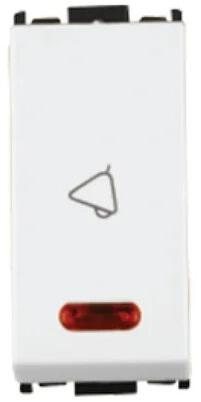 Polycarbonate Electric Doorbell Switch, Color : White