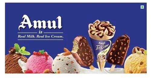 Amul Ice Cream, Packaging Size : Starting From 55ml To 5Ltr