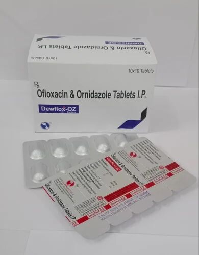 Ofloxacin Ornidazole Tablet, For Clinical, Hospital, Packaging Size : 10*10