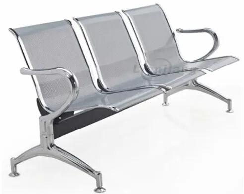 Iron Waiting Chair, Color : Silver