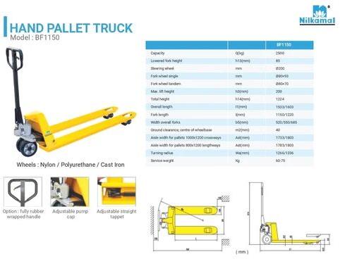 Nilkamal Hand Pallet For Material Handling