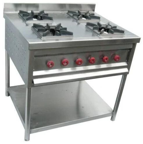 Commercial Gas Burner, Color : Silver