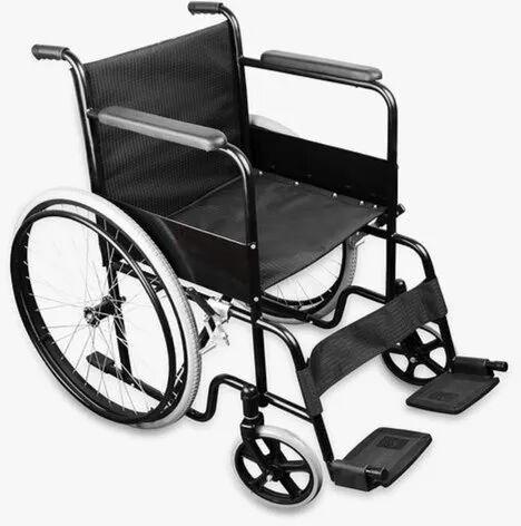 Manual Folding Wheelchair, Frame Material : Carbon Steel