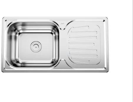 Stainless Steel Single Bowl Kitchen Sink, Shape : Rectangular