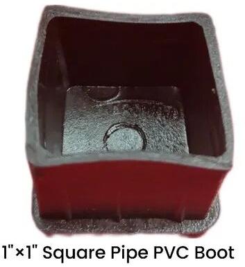 PVC Square Pipe End Cap, Color : Black